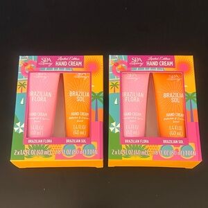 Spa Luxury Brazilian Sol & Brazilian Flora Hand Cream Set Bundle NEW